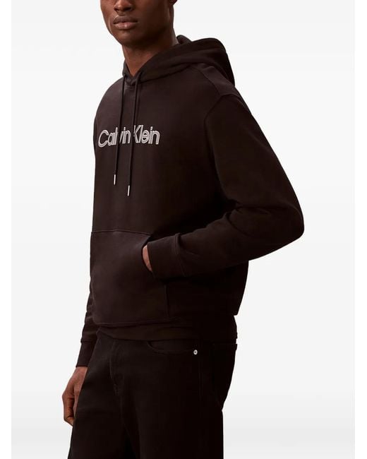Calvin Klein Black Terry Hoodie for men