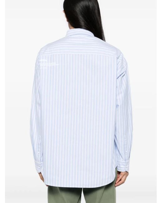 Aape By A Bathing Ape White Striped Shirt for men