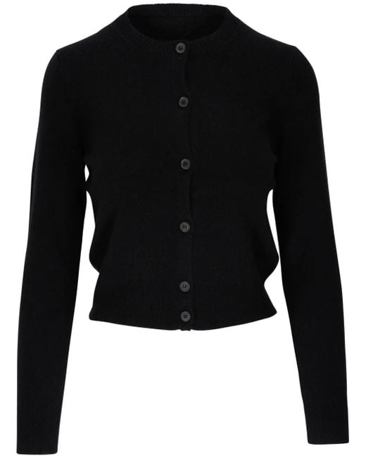 Nili Lotan Black Button-Up Cashmere Cardigan