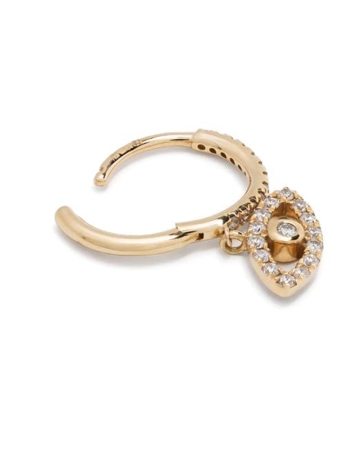 PERSÉE White 18Kt Evil Eye Diamond Earring