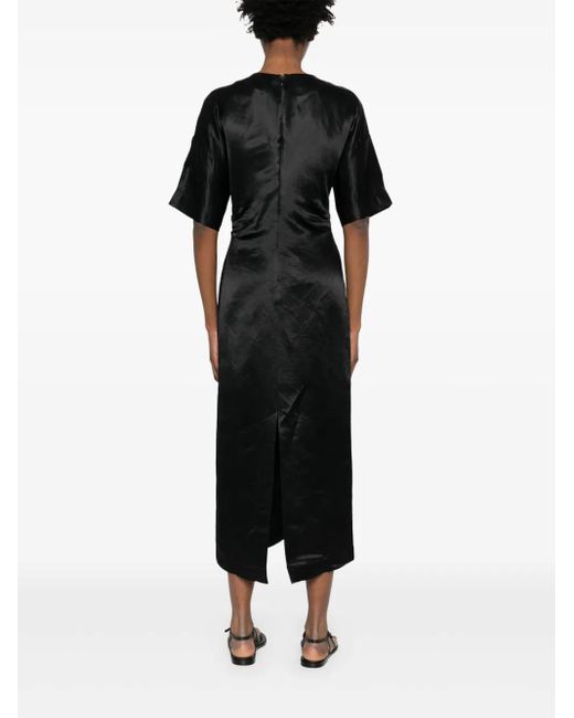 Robe À Manches Courtes Loulou de Saison en coloris Black
