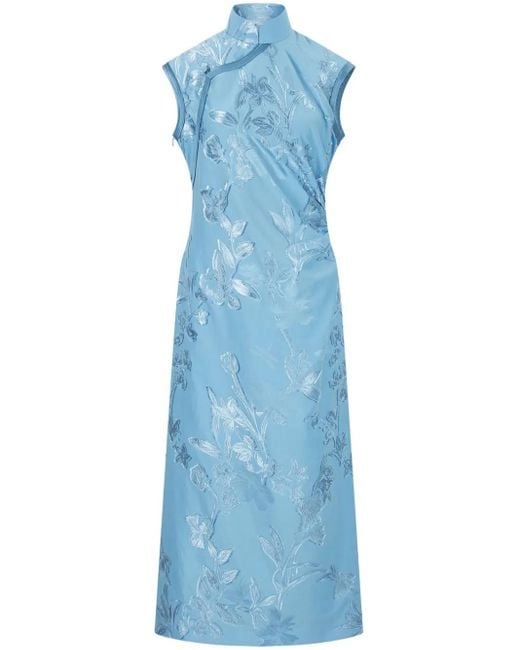 Shanghai Tang Qipao Jurk in het Blue