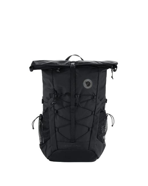 Fjallraven Black Abisko Hike Foldsack Backpack