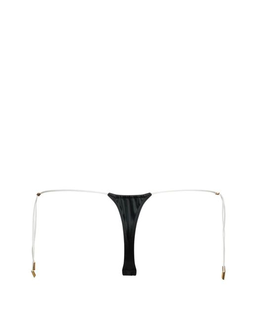 Maison Close Black String Bikini Bottoms