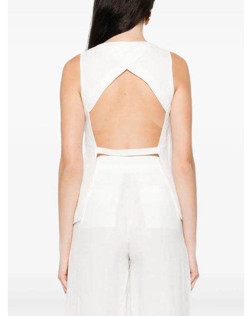 Chaleco August Occleus de color White