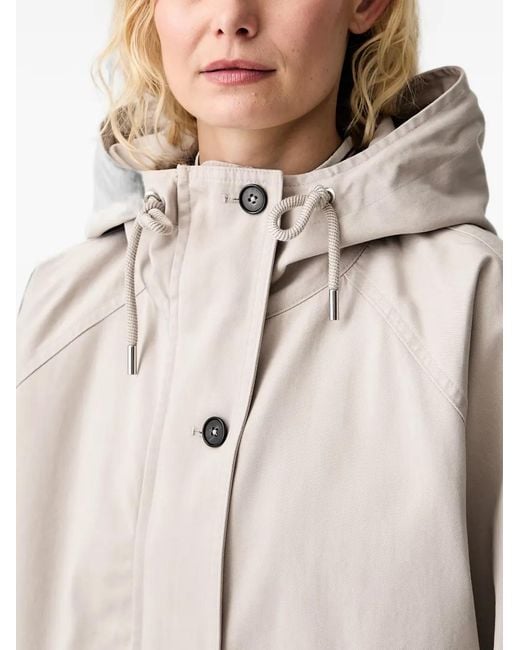 Marc O' Polo Natural Hooded Button-Front Jacket