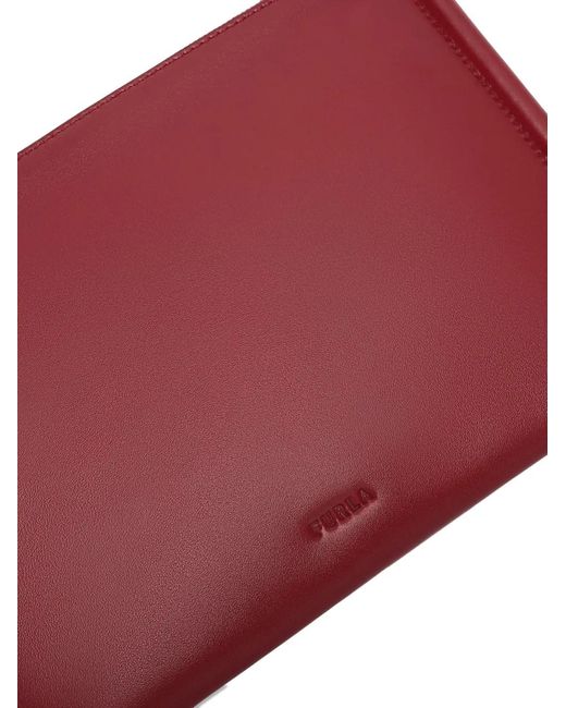Furla Red Sfera Soft Shoulder Bag