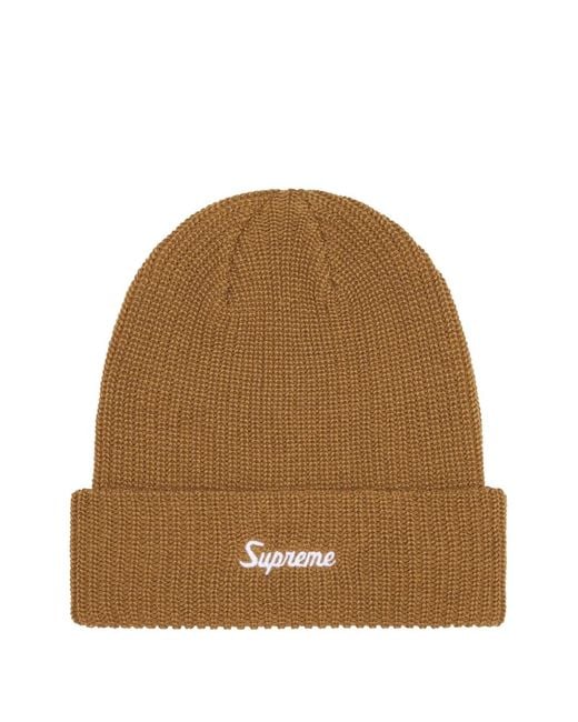 Supreme Natural Loose Gauge Beanie Hat for men
