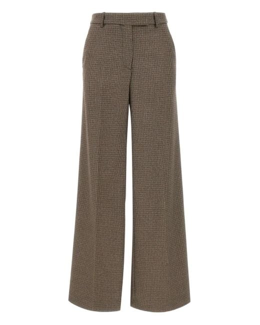 Kaos Geruite Broek in het Brown