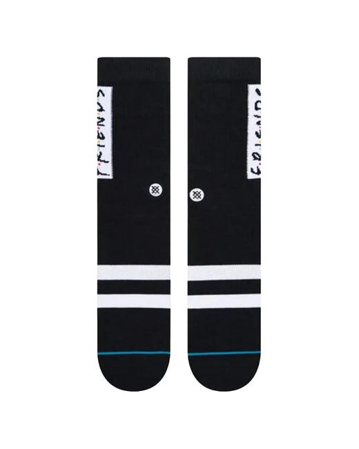 Stance Black Friends Stripe-Detail Socks for men