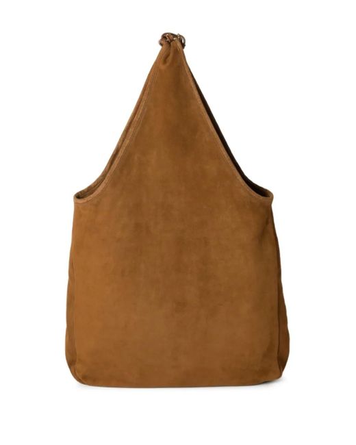 Miu Miu Brown Suede Tassel Tote Bag