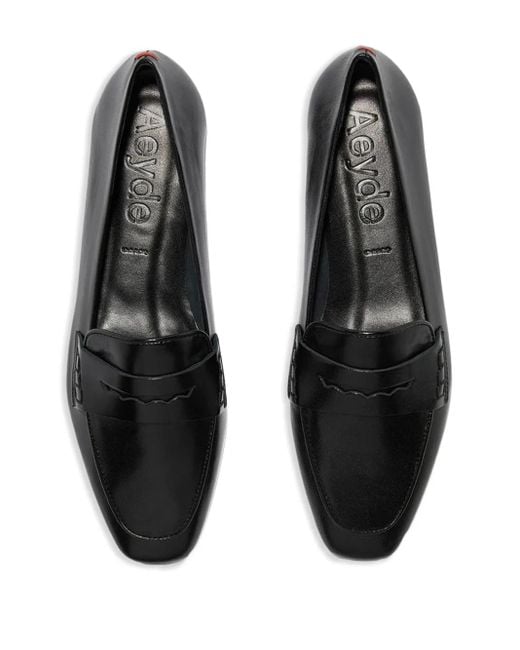 Aeyde Black Alfie Nappa Leather Shoes