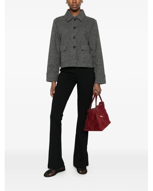Marc O' Polo Gray Veste À Col Pointu