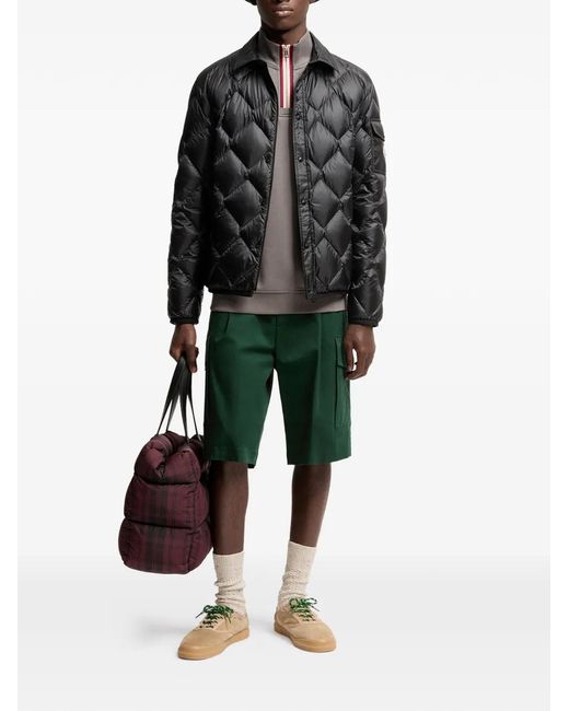 Moncler Black Quilted Jacket for men