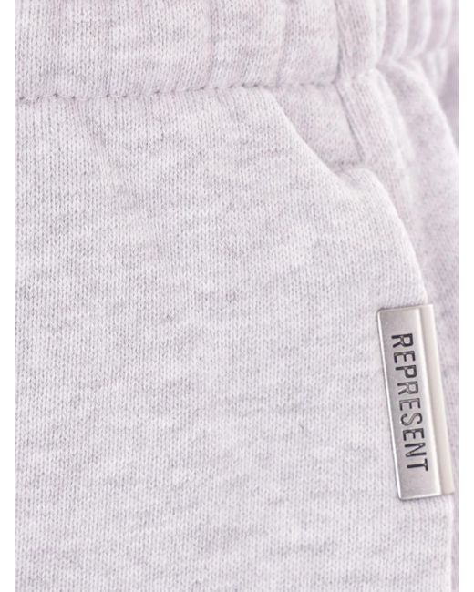 Represent White Logo-Plaque Track Pants for men