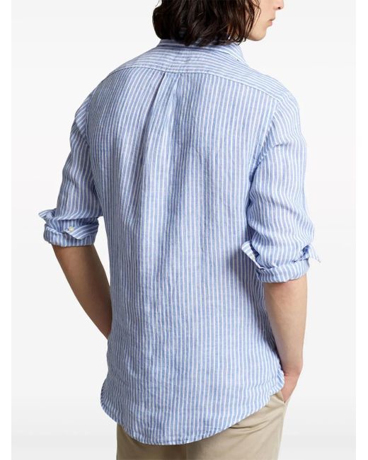 Polo Ralph Lauren Tailored Long Sleeve Shirt in Blue for Men | Lyst
