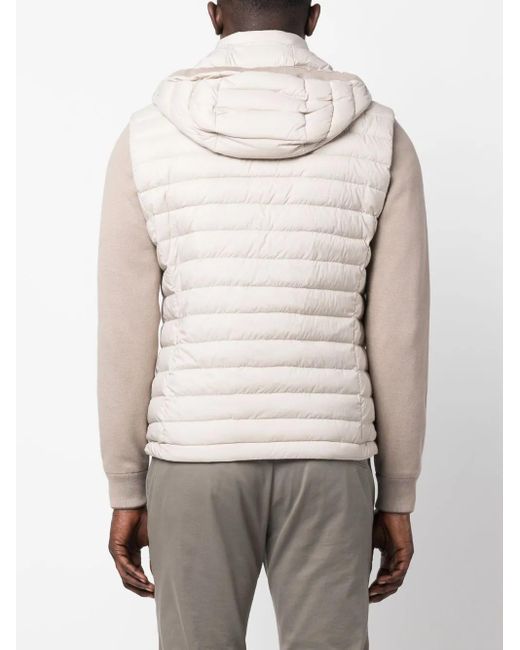 Moorer Natural Padded Bomber Jacket for men