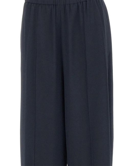 Fabiana Filippi Blue Pantalon À Taille Élastiquée