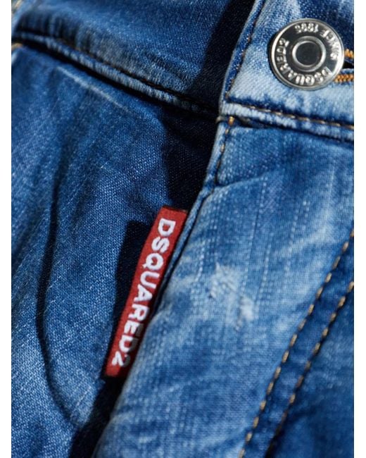DSquared² Jeans-Shorts mit Farbklecks-Print in Blue für Herren
