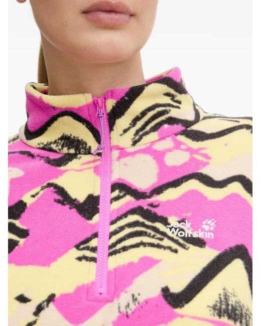 Jack Wolfskin Pink Paw Era 100 Sweatshirt