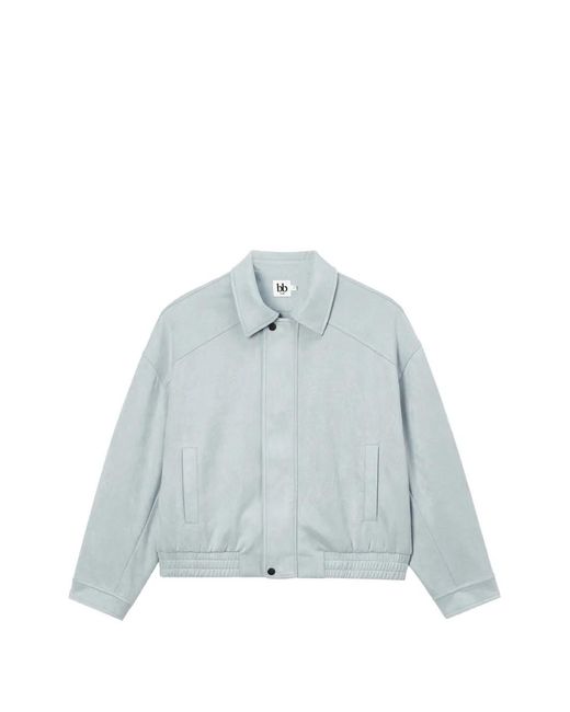 B+ AB Blue Elasticated-Hem Jacket