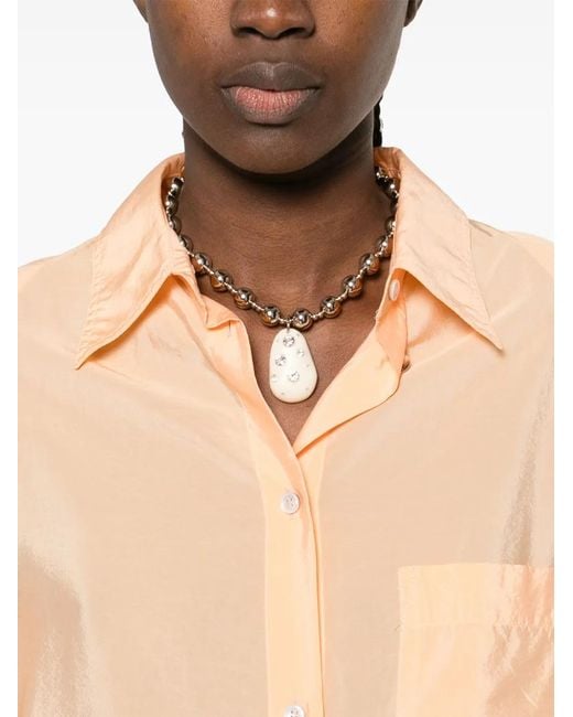 Nanushka Natural Button-Fastening Shirt