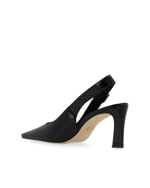 MICHAEL Michael Kors Black Patent Leather Slingback Pumps