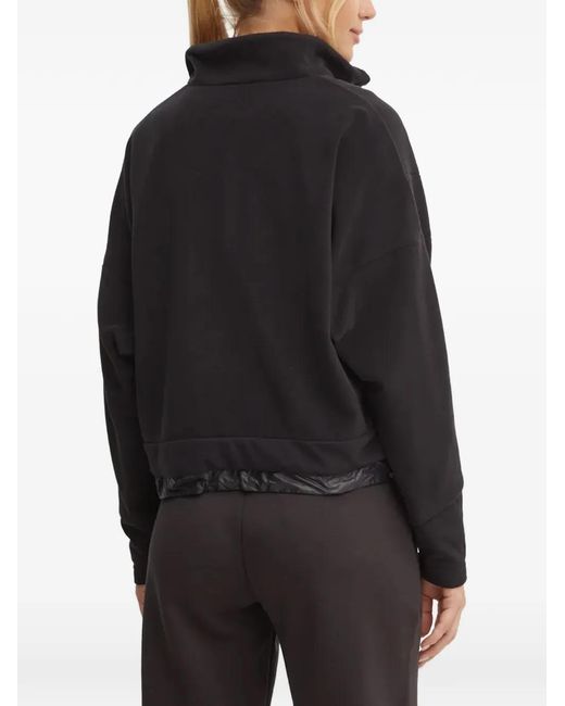 Sportalm Black Logo-Patch Metallic-Trim Jacket