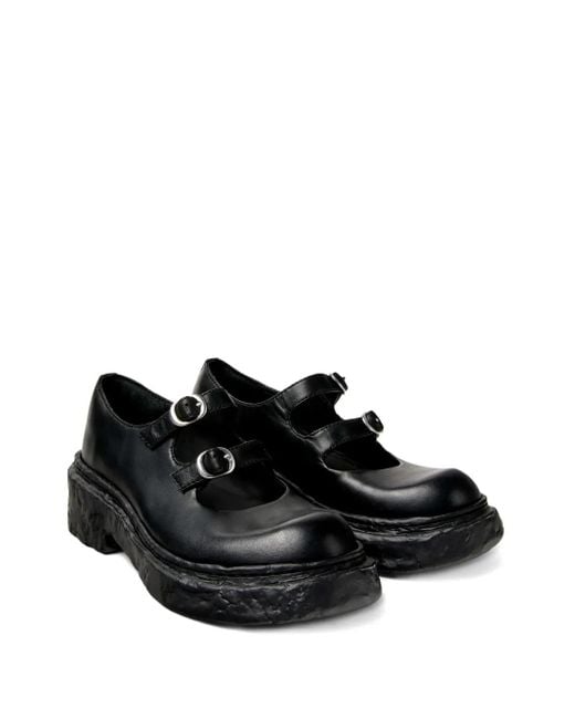 CAMPERLAB Black Vamonos Buckle-Strap Platform Loafers