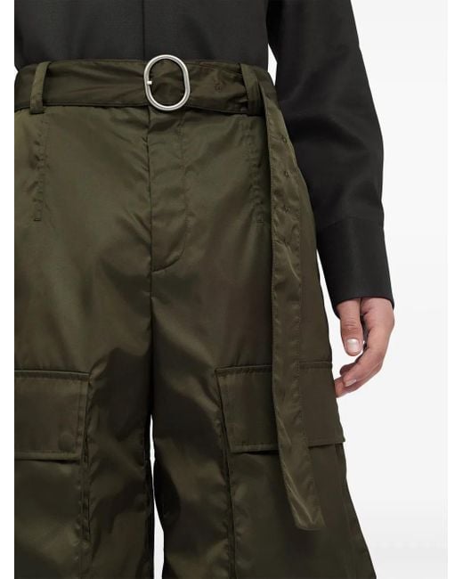 メンズ Jil Sander ベルテッド ショートパンツ Green