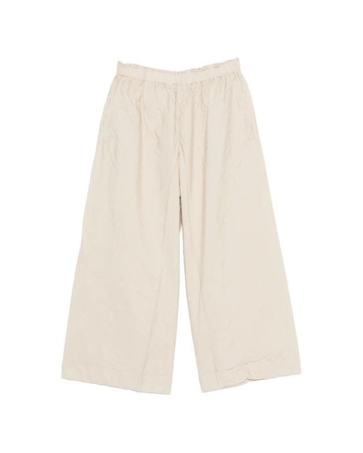 Daniela Gregis White Elasticated Trousers