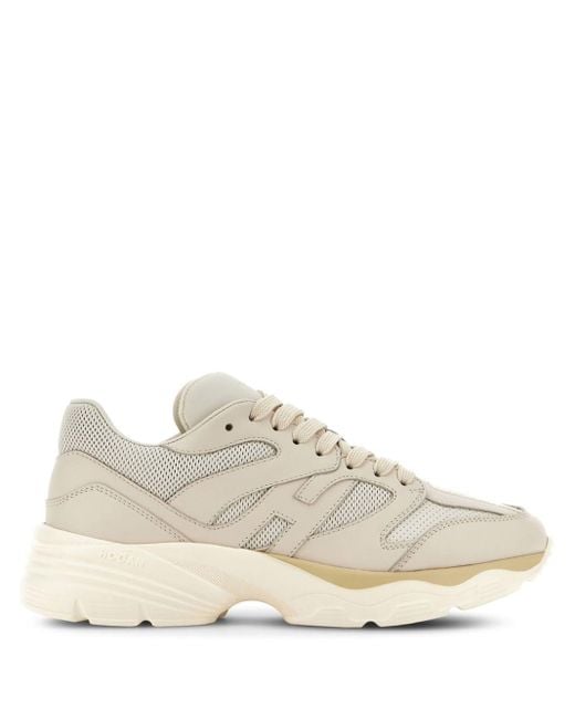 Hogan White H665 Panelled Sneakers