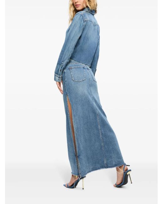 Alice + Olivia Blue Finely Shirt