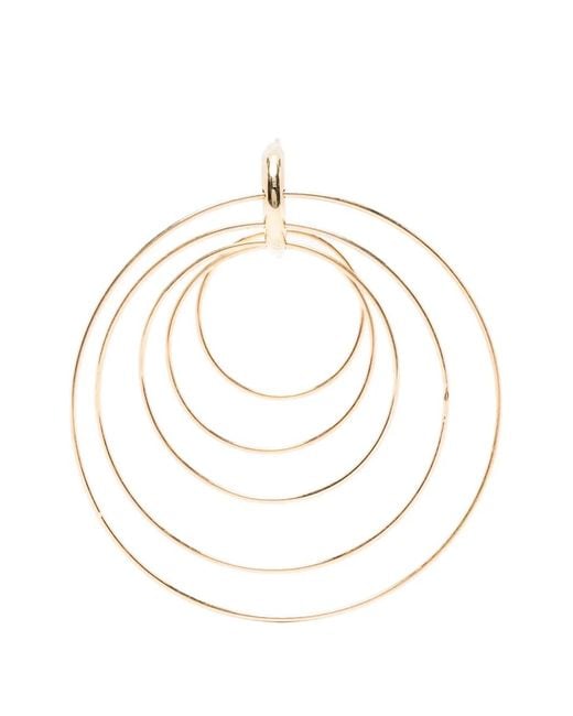 Panconesi Women's White Serpent Hoop Earings