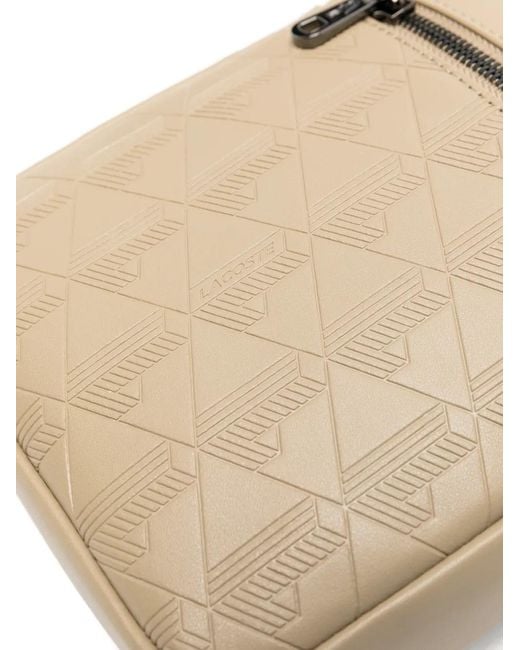 Lacoste Natural Sac À Bandoulière À Logo Embossé