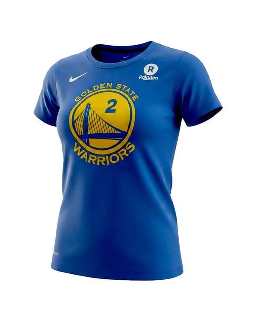 Nike Blue X Nba Golden State Warriors Name & Number Bell T-Shirt