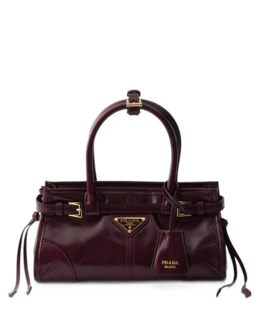 Prada Purple Bonnie Leather Mini-Bag