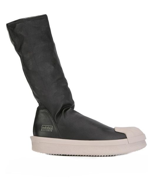 Lyst - Rick Owens X Adidas Sock Hi-top Boots in Black