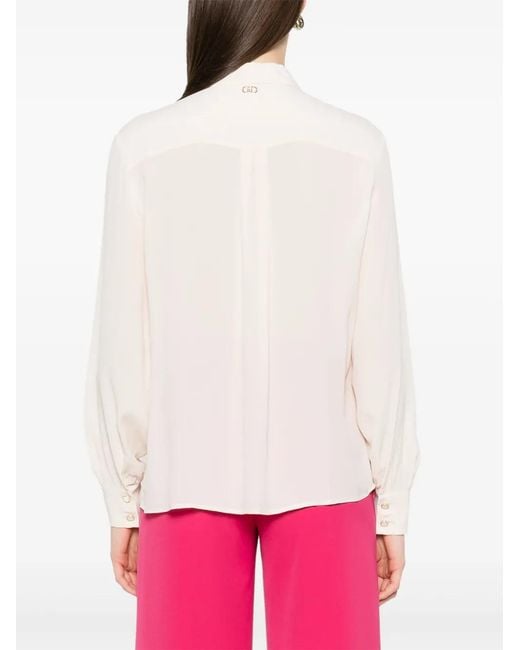 Liu Jo White Crepe Shirt