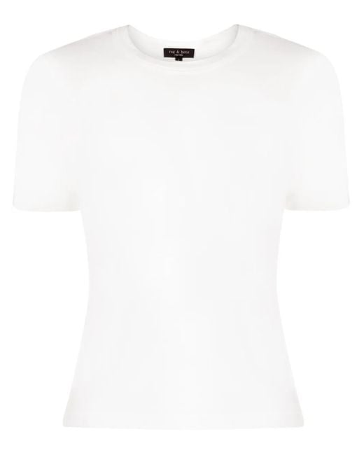 Rag & Bone White Short-Sleeve Modal T-Shirt