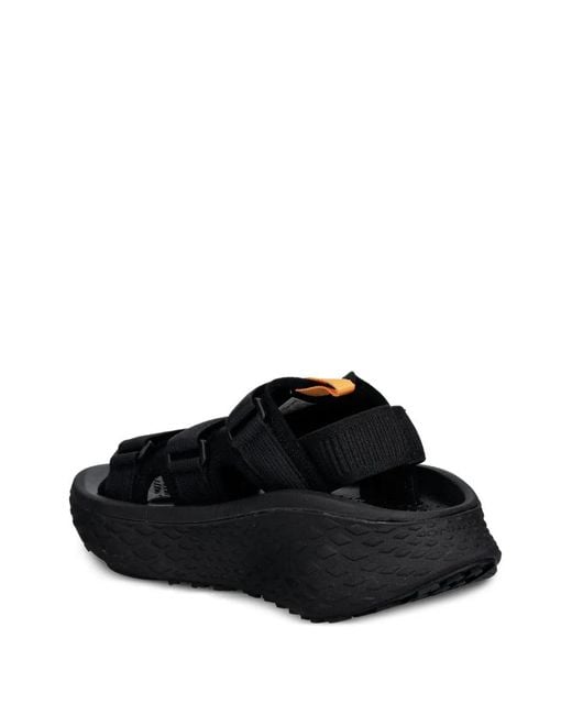 Columbia Black Konos Elevate Touch-Strap Platform Sandals