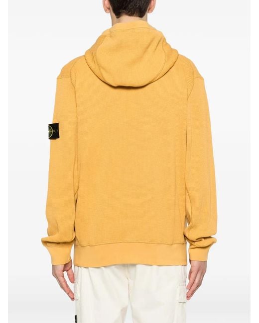 Stone Island Yellow Felpa for men