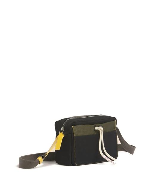 Marni Black Ripstop Draw-Cords Camera Bag for men