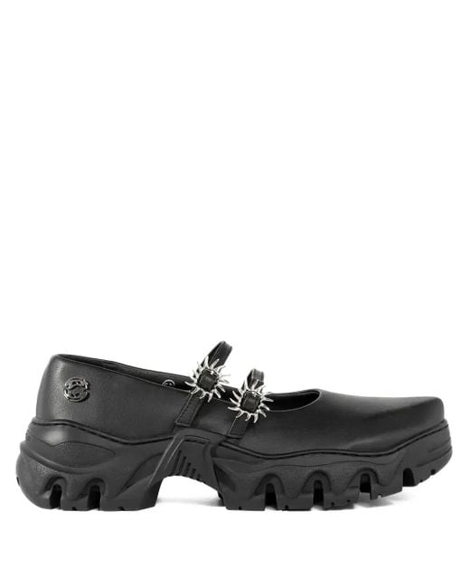 Rombaut Black Flache Ballerinas mit Nieten