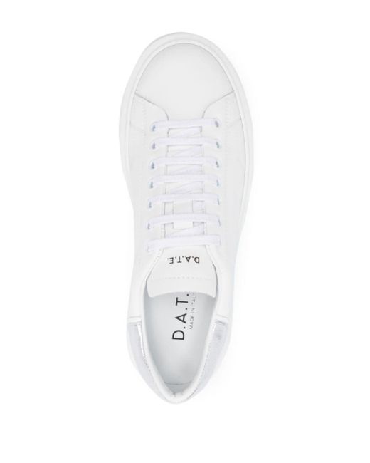 Date Sfera Leren Sneakers in het White