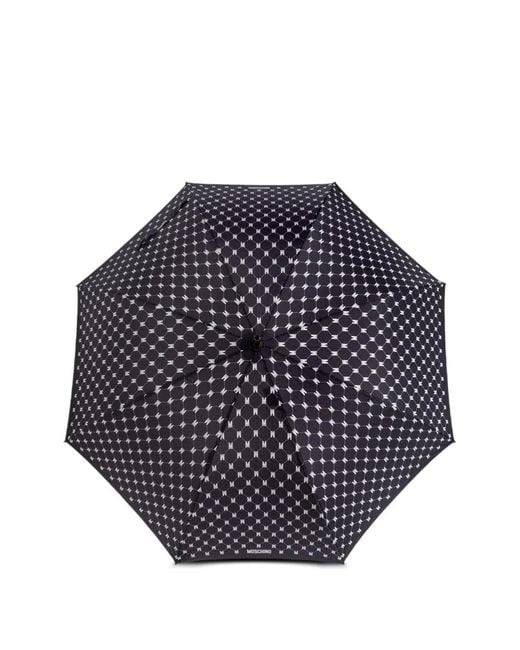 Ombrello Con Monogramma di Moschino in Blue