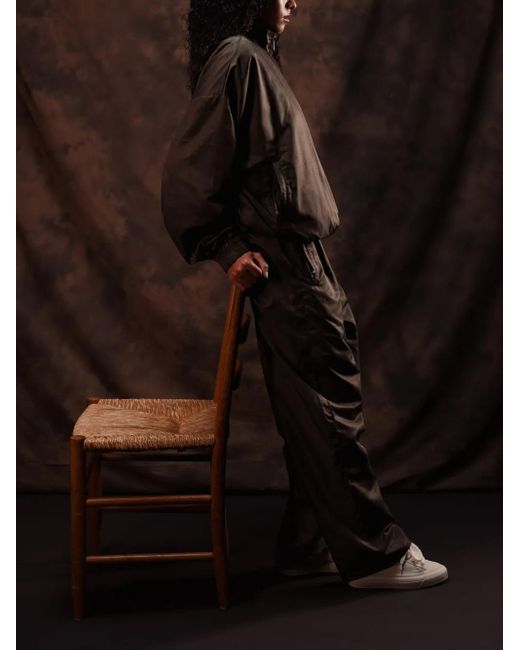 ROUGH Green High-Neck Tracksuit Jacket