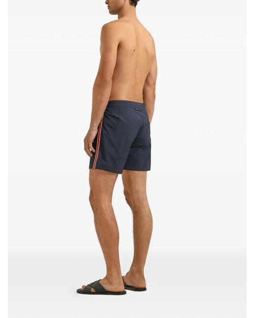 Orlebar Brown Blue Bulldog Stripe Swim Shorts for men