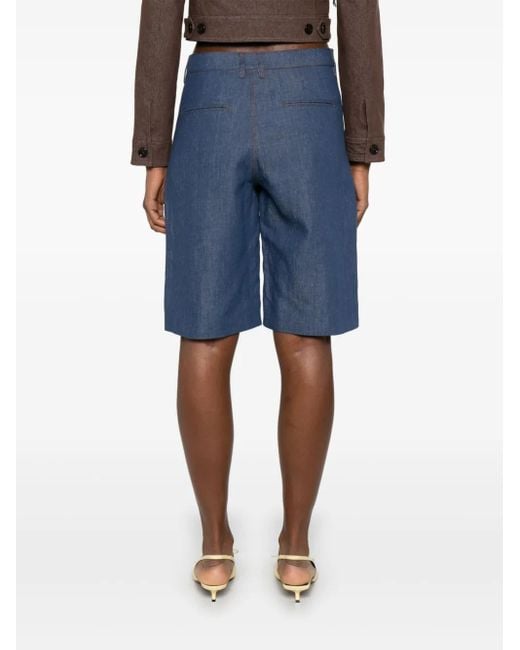 Max Mara Blue Erio Shorts