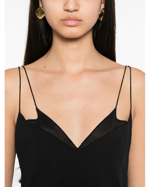 Tom Ford Black Bias-Cut Dress With Double Straps